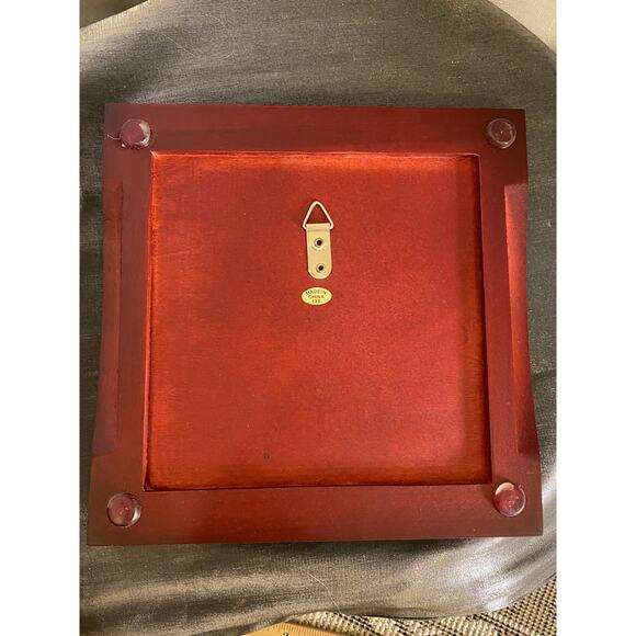 Cypress Home Ceramic Trivet Holiday Snow Scene by Audrey J Roberts 8" x 8" NIB - Picture 8 of 14